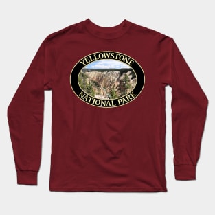 Grand Canyon of the Yellowstone at Yellowstone National Park in Wyoming Long Sleeve T-Shirt